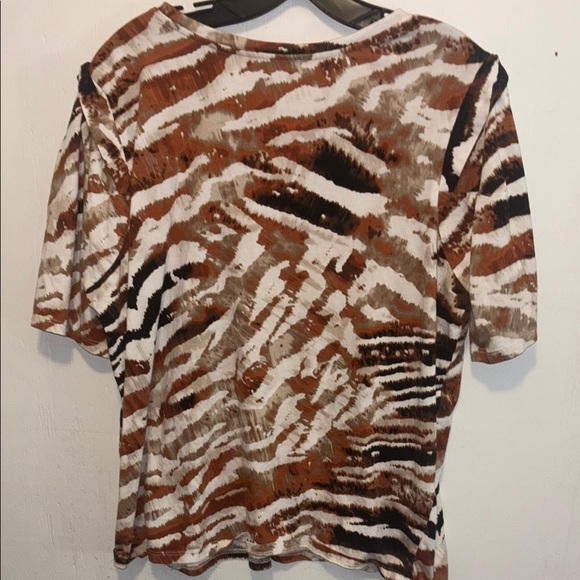 Calvin Klein Animal Print Blouse - Picture 4 of 5